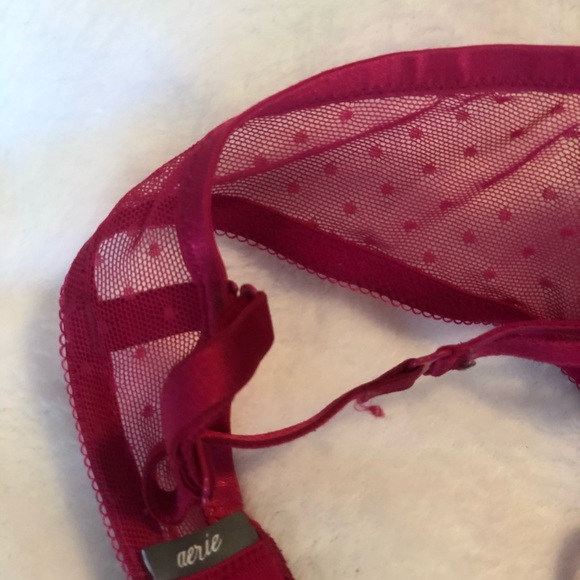 AERIE Holiday Pink Bra - Picture 3 of 5